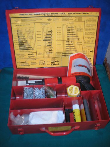 HILTI DX 400B Powder Actuated Fastening System Concrete Nail Gun Fasteners NICE!