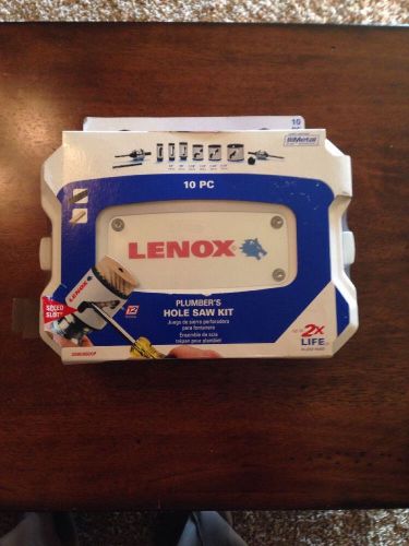 Lenox 600p 10 piece bi-metal plumbers hole saw kit 30808600p new for sale