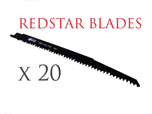 20x Red Star Reciprocating Saw Blades 240mm R1021L