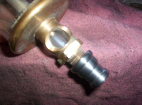 Nice cast iron oiler greaser reducer lunkenheimer crown gits jewel ihc 1/4 - 3/8 for sale