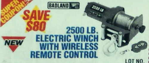 Harbor Freight Coupon 2500 lb ATV/Utility Electric Winch Wireless Remote $80 Off