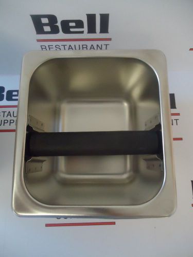 *new* update kb-164 stainless coffee espresso knock box - 4&#034; deep - free ship for sale