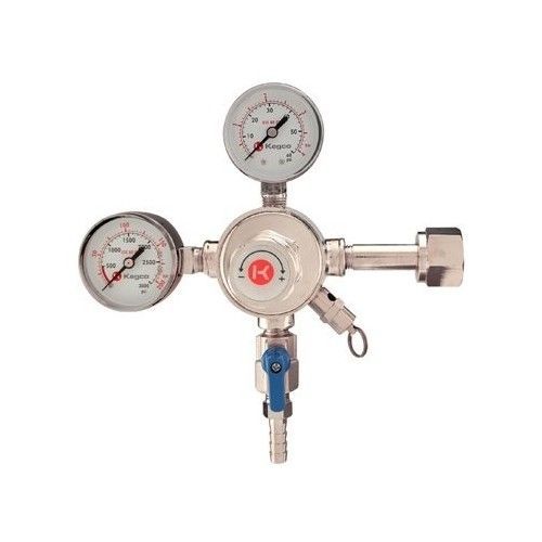 Draft beer regulator gauge double co2 dual tank pressure shutoff valve bar home for sale