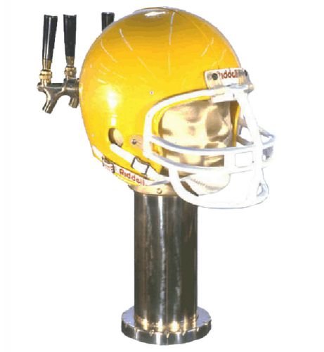 Novelty Tower - 3 Faucet - Football Helmet - Glycol - Beer (kegerator)