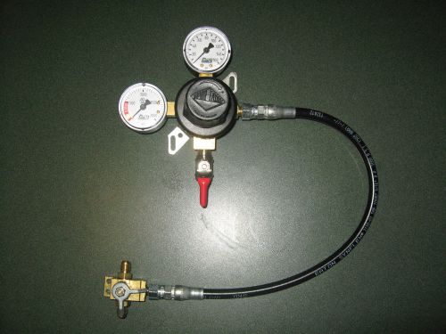 Taprite-fassco co2 regulator c/w changeover valve &amp; high pressure tubing for sale