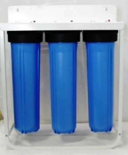 3-20&#034; big blue housing with stand bracket for 4,5&#034; x 20&#034; filter/cartridge  1&#034; for sale