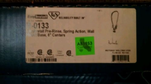 T&amp;s b-0133 pre-rinse, spring action, 8in centers for sale