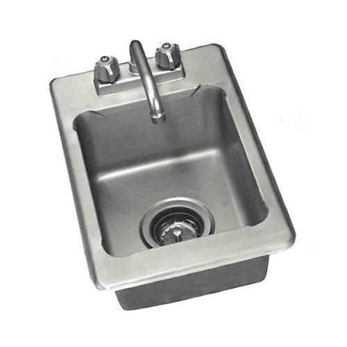 Drop in bar sink - 3 1/2&#034; drain basket stainless steel for sale