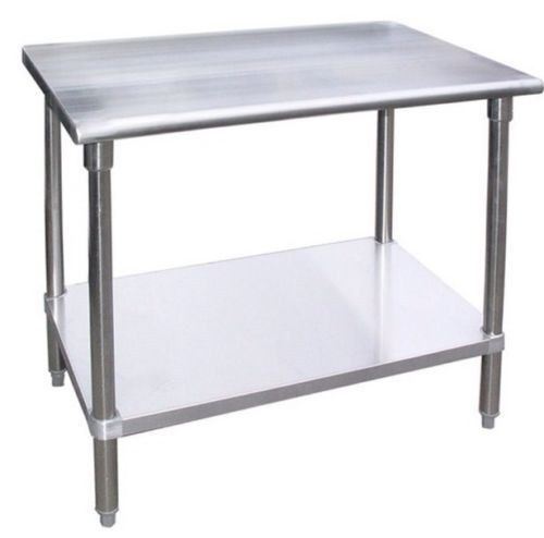 WORK TABLE FOOD PREP RESTAURANT SUPPLY STAINLESS STEEL 24&#034; X 60&#034; NSF