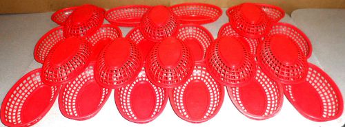 Hd commercial lot 24 &#034;tablecraft&#034; kitchen oval shaped serving plastic basket for sale