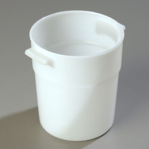 Carlisle 3 1/2 Quart Food Container with Lid, White NSF Listed, Dishwasher Safe