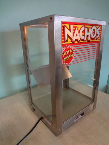 Hd commercial &#034;apw wyott&#034; c.top heated, lighted nacho  merchandiser/display case for sale