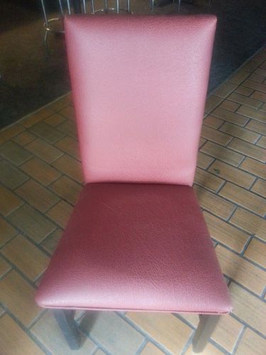 Red Vinyl Restaurant Style Chairs