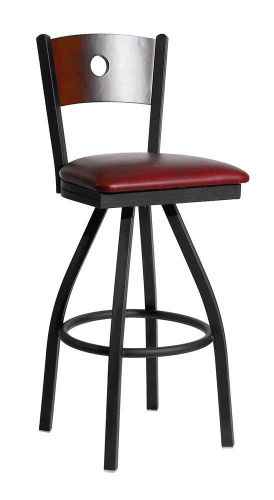 New Darby Commercial Circle Back Restaurant Swivel Bar Stool
