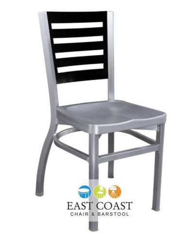 New Outdoor Aluminum Restaurant Chair with Ladder Back - Shipyard Collection
