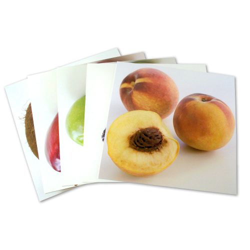 Set of 12” fresh fruits display cube frame panel picture insert decoration 70140 for sale