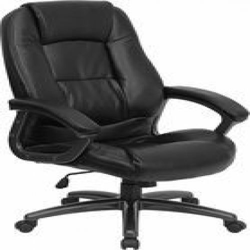 Flash Furniture GO-7145-BK-GG High Back Black Leather Executive Office Chair