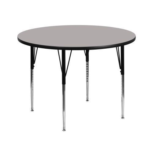 Flash furniture xu-a42-rnd-gy-h-a-gg 42&#039;&#039; round activity table with 1.25&#039;&#039; thick for sale