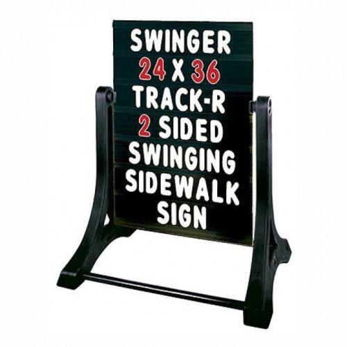 Standard black 2 sided swinger sidewalk message board for sale