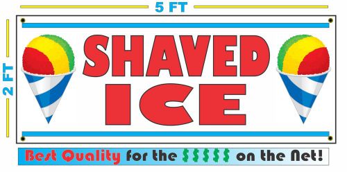 Full Color SHAVED ICE Banner Sign XL Size Snow Cone snocone RASPAS Sno