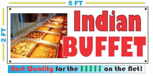 Full Color INDIAN BUFFET Banner Sign NEW Larger Size Delivery Restaurant