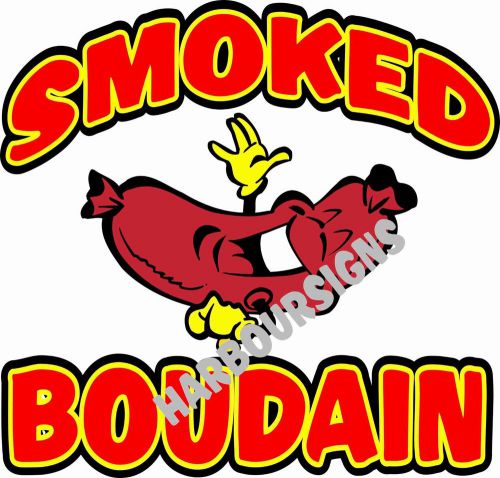 Boudain Sausage Hot Decal 14&#034; Concession Cajun Food Truck Restaurant Vinyl Sign