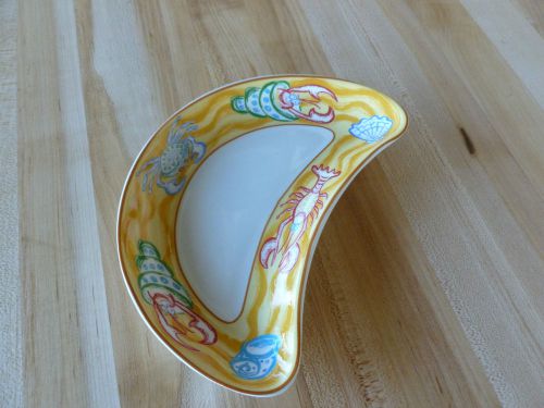 Churchill China Orange Sea &#039;n&#039; Sand 8&#034; Salad Crescent (Each)