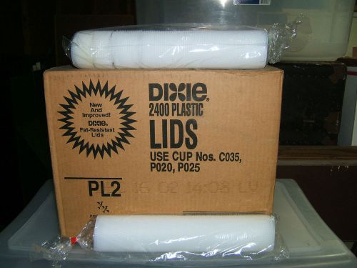 DIXIE  2 OZ SOUFFLE PLASTIC LIDS PL2  (2400 PCS)