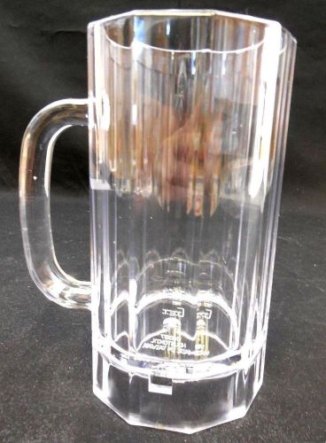 G.e.t. 00087-cl clear polycarbonate 20 oz beer mug w/ handle for sale