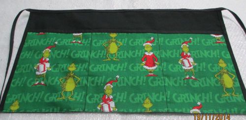 Waiter/waitress Server Waist Apron, CHRISTMAS GRINCH