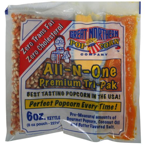 Great northern popcorn premium 6 ounce popcorn portion packs, case of 24 for sale