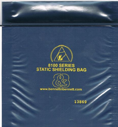 2,000 static shielding bags 4x4&#034; high quality reclosable ziplock esd antistatic for sale