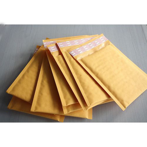 FM 10X 140*160+40mm Kraft Bubble Bag Padded Envelopes Mailers Shipping Yellow CA