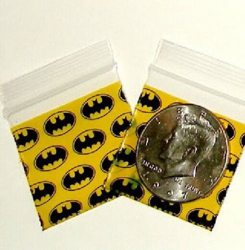 100 batman baggies 1515 mini ziplock bags1.5 x 1.5 inch for sale