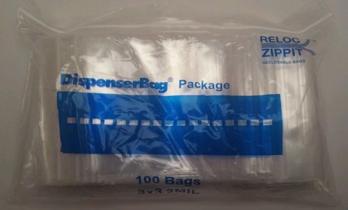 100 - 3x3 clear 2 mil ziplock zip lock bags reclosable plastic jewelry baggies for sale