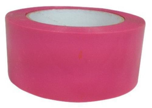 1 roll 2&#034;x55 yd 2 mil pink color carton sealing box tape packing moving for sale