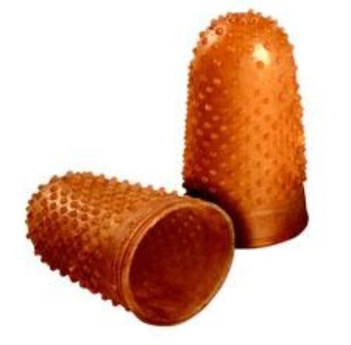 Acco Finger Pad Rubber #11.5 Amber 12 Count