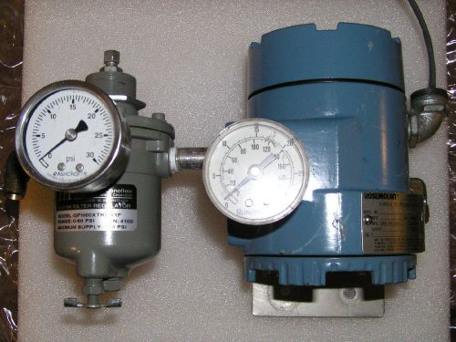 Rosemount 3311 I/P Transducer Current/Pressure Converter 4-20 mA ~ 3-15 PSI