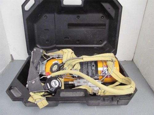 Scott air pak 30 min self contained breathing apparatus w/hard polyethylene case for sale
