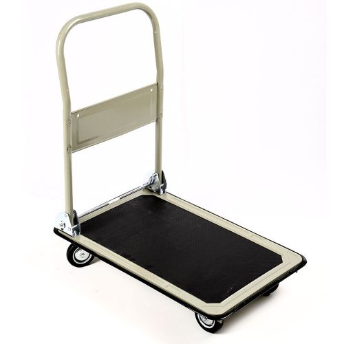 New 330lbs platform cart folding foldable dolly push hand truck moving warehouse for sale