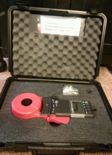 AEMC INSTRUMENTS MODEL 3731 GROUND TESTER WITH HARD CASE,MINT CONDITION