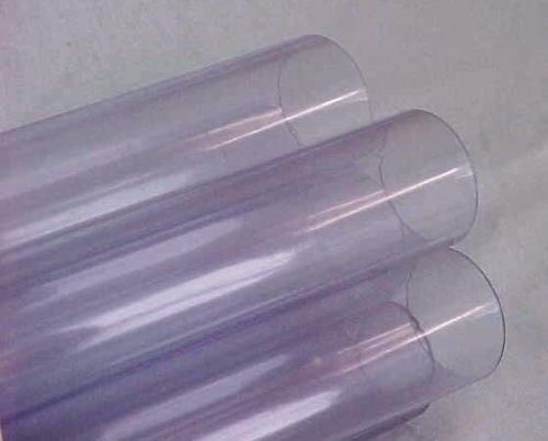 1-5/8&#034; X 4&#039; THIN WALL ROUND CLEAR PLASTIC TUBE (65 QUANTITY) 4FT LENGTH