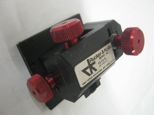 Rucker &amp; Kolls Model 222 XYZ 3-Axis Probe Positioner Manipulator w/ Magnet Base