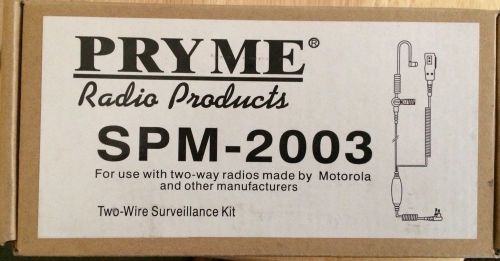Pryme SPM-2003 earpiece Mic  Motorola  Radios