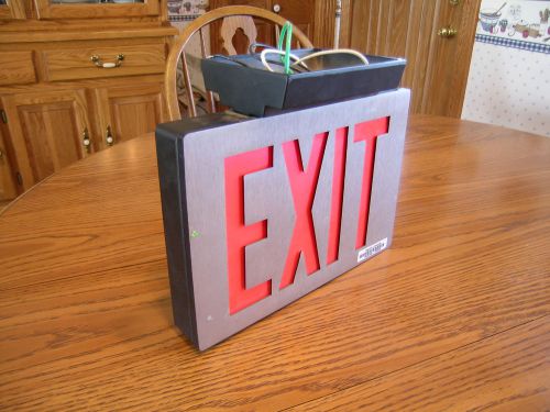 Vintage commercial  exit  sign, very heavy duty, super nice !!! for sale
