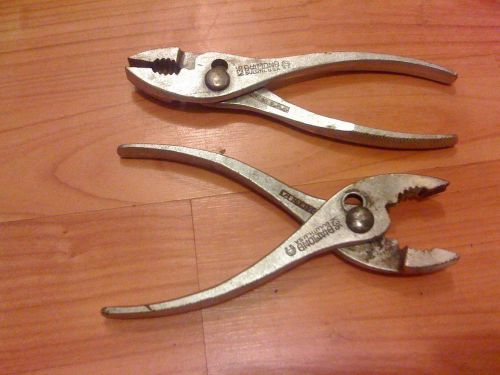 Lot of 2 - k36 diamond duluth usa forged slip joint pliers vintage channel lock for sale