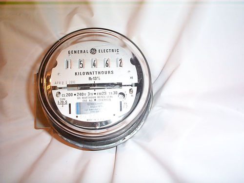 GE KILOWATT HOURS ELECTRIC METERS