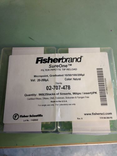Fisherbrand SureOne Filter Tip Reload Pipet Tips 20-200ul