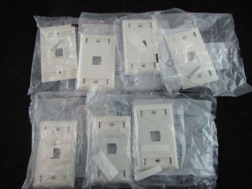 NIP LUCENT TECHNOLOGIES White Cat 5 Jack Face Plates With Screws Labels Bundle