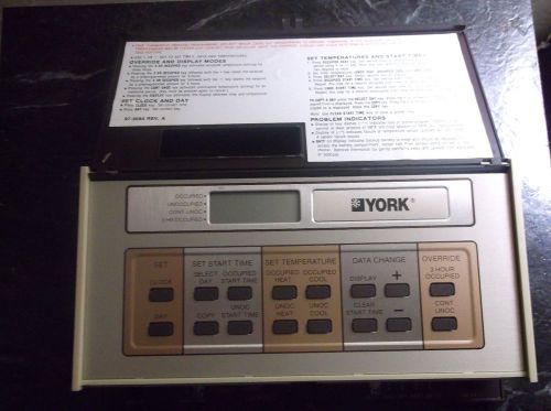 York programmable theromostat -- commercial grade with anti-tampering lockout for sale
